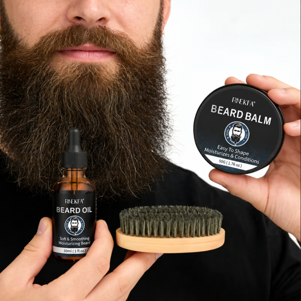 Beard kit demonstration without quantity badge