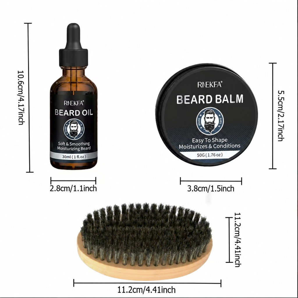 Beard kit measurements without quantity badge