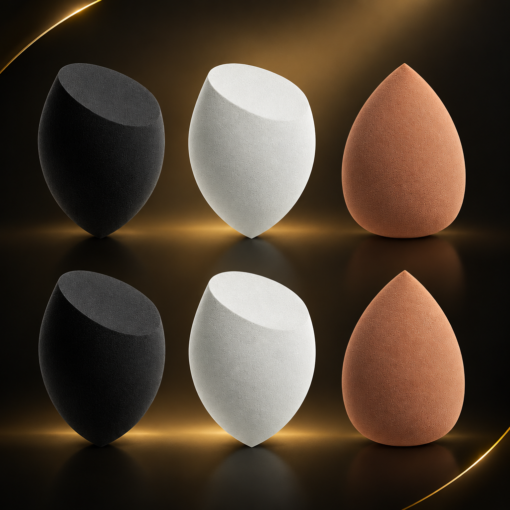 Black, grey and coffee sponge set