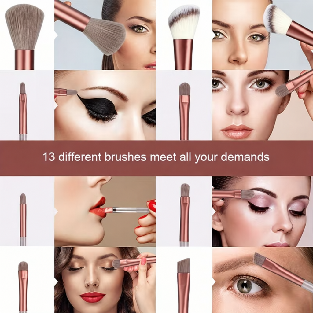 Brush set graphic without bottom label