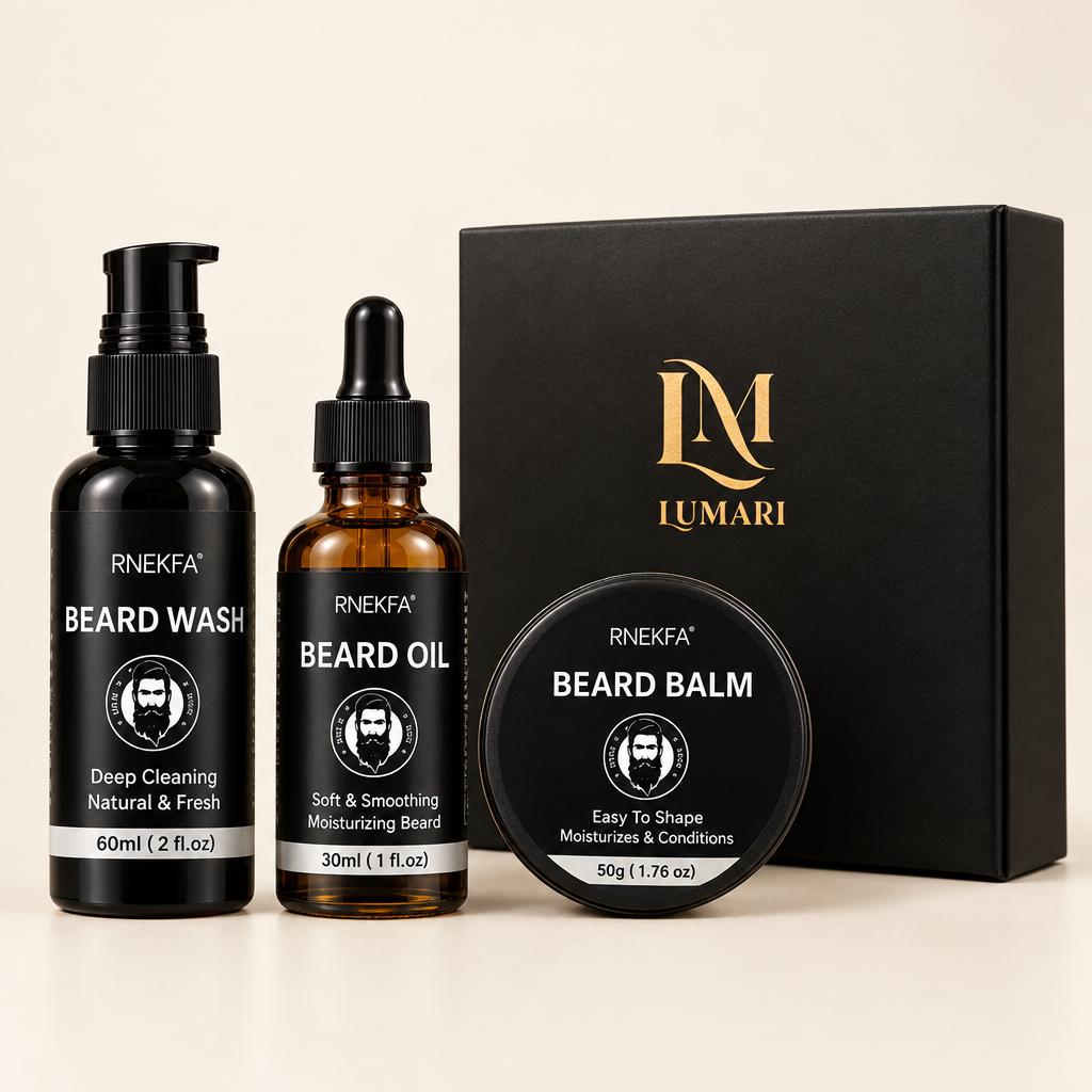 Clean studio photo, original product labels