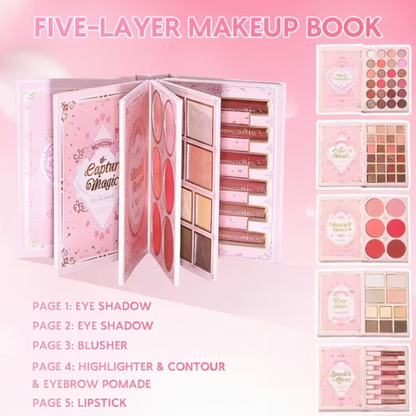 Clear five-layer makeup book image