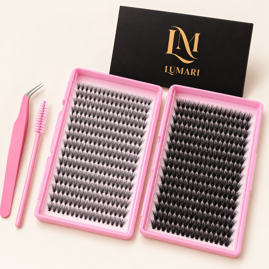 Close-up of the 30D and 40D lash trays