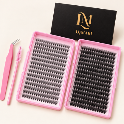 Close-up of the 30D and 40D lash trays