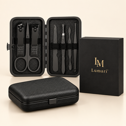 Closed case, open kit and box photo