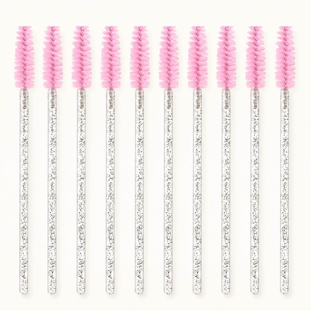 Pink spoolie brush lineup