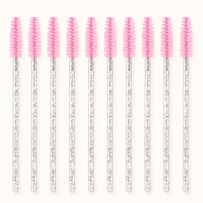 Pink spoolie brush lineup