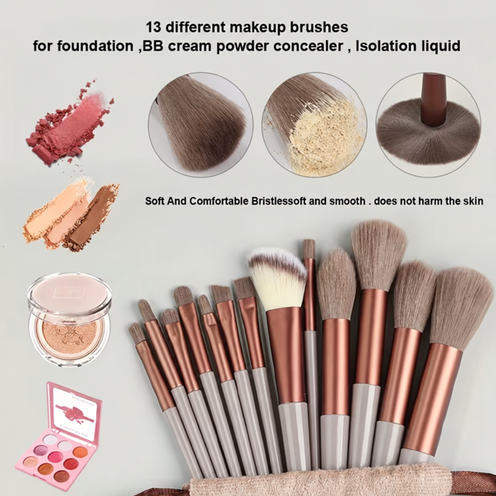 Purple brush set without bottom label