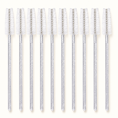 White spoolie brush lineup